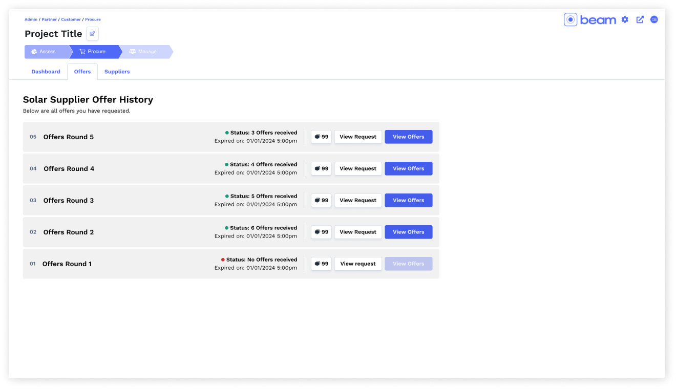 07_Admin - Dashboard - Awaiting Offers