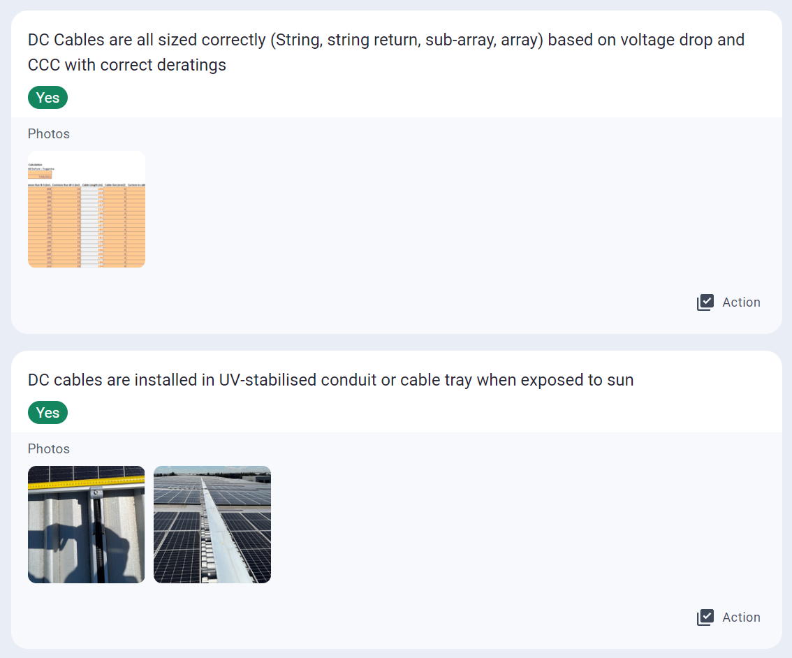 Sample Beam Solar Audit questions. 